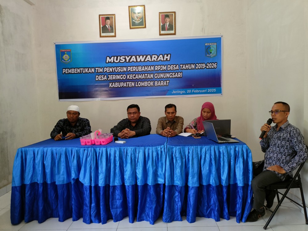 MUSYAWARAH PEMBENTUKAN TIM PENYUSUN PERUBAHAN RPJM DESA TAHUN 2019-2026
